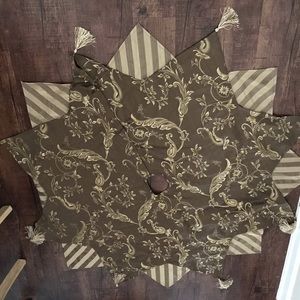 Gold Christmas Tree Skirt